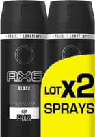 AXE Déodorant Homme Spray Black 150ml Lot de 2