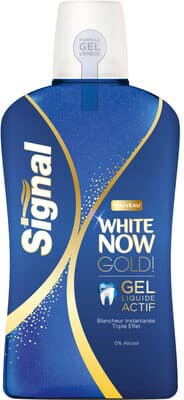 Signal Bain de Bouche Gel Liquide Actif White Now Gold
