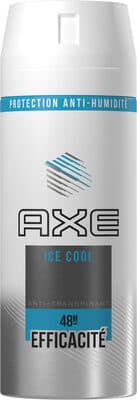 AXE Ice Cool Déodorant Homme Spray Antibactérien Menthe Glacial & Citron Protection Anti-Humidité 48H Spray 150ml