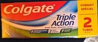 dentifrice triple action 2 tube