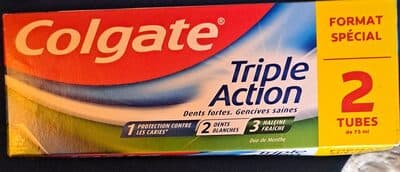 dentifrice triple action 2 tube