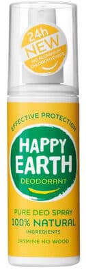 Happy Earth 100% Natural Jasmine Ho Wood Deodorant Spray