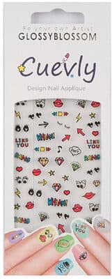 Glossy Blossom Tırnak Süsleme Sticker Cuevly-966760