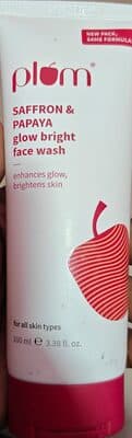 Saffron & papaya glow bright face wash