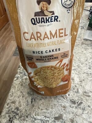 Caramel rice cakes