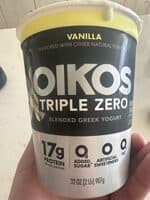 Oikos Triple Zero Blended Greek Yogurt Vanilla