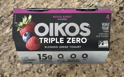 OIKOS Triple Zero Blended Greek Yogurt