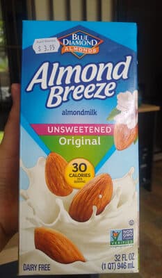 Almond Breeze Almondmilk Unsweetened Original Aseptic