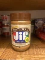 Natural Jif Crunchy Peanut Butter Spread