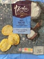 Sea salted ridge cut hand cooked crisps