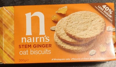 Stem Ginger Oat Biscuits