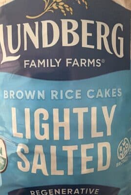 Brown Rice Cakes Lightly Salted