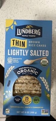 Thin Brown Rice Cakes Lightly Salted