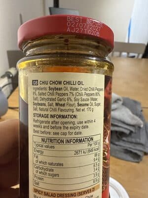 Kee Chiu Chow Chilli Oil