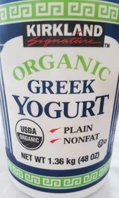 organic GREEK YOGURT plain
