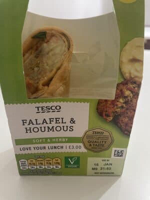 Falafel & Houmous Wrap