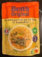 Riz aromatisé au citron et romarin