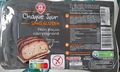 pain façon campagne sans gluten