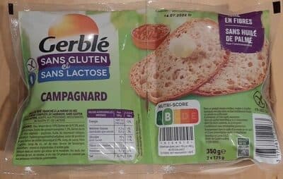 Campagnard Sans gluten et sans lactose