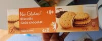 Galletas rellenas de cacao, sin gluten