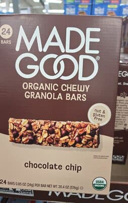 Organic Chewy Granola Bars chocolate chip