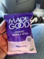 ORGANIC GRANOLA BITES mixed berry