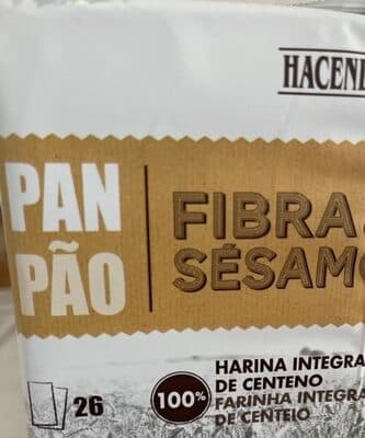 Pan Fibra y Sésamo
