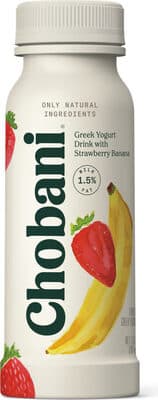 Strawberry Banana Greek Yogurt drink