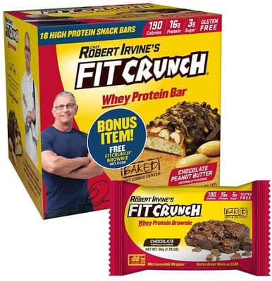 High Protein Baked Bar Chocolate Peanut Butter