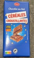Chocolat au lait Céréales croustillantes