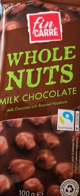 Whole Nut Milk Chocolate with Roasted Hazelnuts