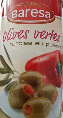 Aceitunas verdes rellenas de pimiento