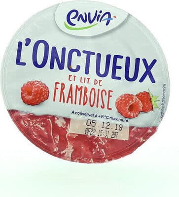L'onctueux et lit de framboise