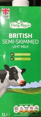 LONG LIFE SEMI-SKIMMED BRITISH MILK