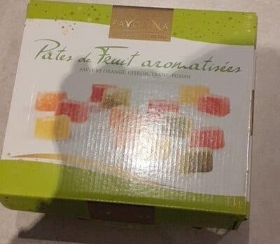 Pâtes de fruit aromatisés m