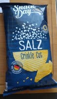 geriffelte Chips Gesalzen