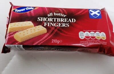 all butter shortbread fingers