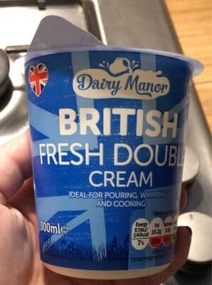 Fresh double cream
