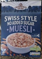 Swiss style no added sugar muesli