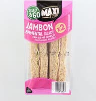 Sandwich maxi jambon emmental salade x2