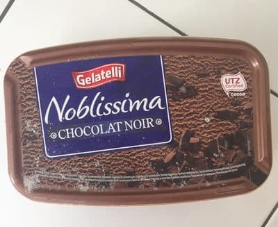 Bac crème glacée chocolat noir