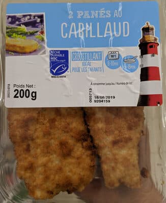 2 panes au cabillaud