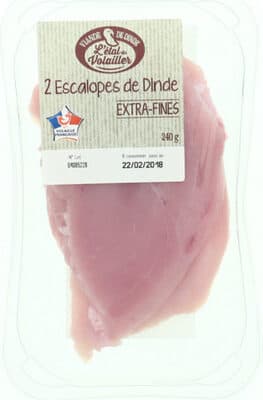 Escalopes de dinde extra fines