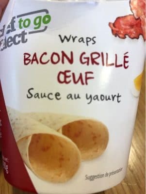 Wraps Bacon Grillé Oeufs Tomates marinées