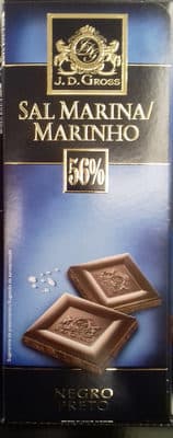 Chocolat noir à la pointe de sel