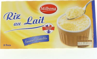 Riz au lait saveur vanille