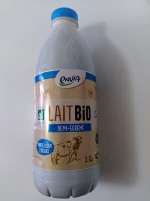 Lait bio demi-écrémé