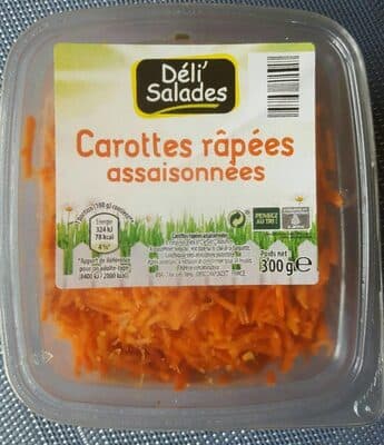 Carottes râpées assaisonnées