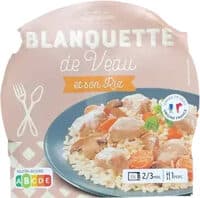 Blanquette de veau et son riz