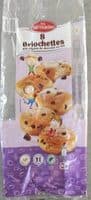 Briochettes aux pépites de chocolat au lait - 336 g